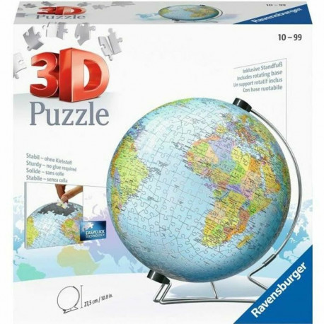 3D Pusle Ravensburger Single Color Globe Unique 540 Tükid, osad