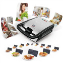 TEFAL | Sandwich Maker | SW854D | 700 W | Number of plates 4 | Number of pastry 2 | Black/Stainless 