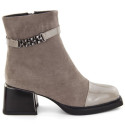 D&A S.Barski ankle boots with decorative heel Premium Collection W MR880-018 OLI269C (37)