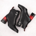 D&A S.Barski ankle boots with decorative heel Premium Collection W MR880-132 OLI270 (37)