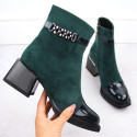 D&A S.Barski ankle boots with decorative heel Premium Collection W MR880-018 OLI269B (37)