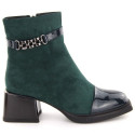 D&A S.Barski ankle boots with decorative heel Premium Collection W MR880-018 OLI269B (37)