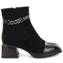 D&A S.Barski ankle boots with decorative heel Premium Collection W MR880-018 OLI269A (39)