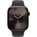 "Apple Watch Series 10 GPS + Cellular 46mm Slate Titanium Case with Black Sport Band - S/M"