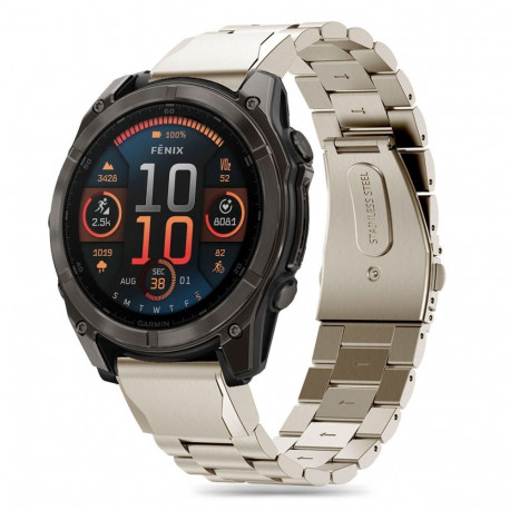 TECH-PROTECT STAINLESS GARMIN FENIX 5X / 5X PLUS / 6X / 6X PRO / 7X / 8 / 8 PRO (51 MM) TITANIUM