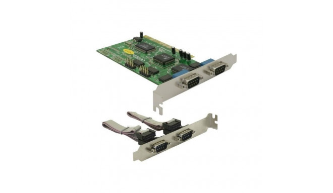 DELOCK PCI Card 4x D-Sub9 ext