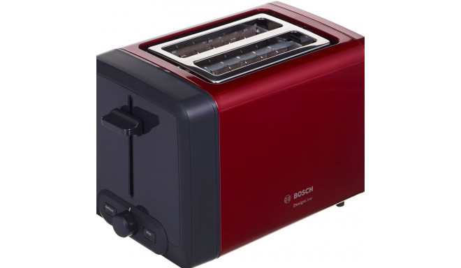 Bosch TAT4P424DE toaster 2 slice(s) 970 W Black, Red