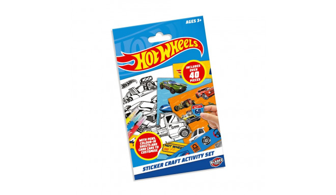 HOT WHEELS uzlīmju aktivitāšu komplekts