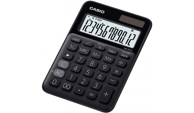 Casio MS-20UC -pöytälaskin, musta