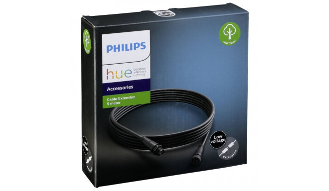 Philips HUE Outdoor jatkokaapeli, 5m, musta