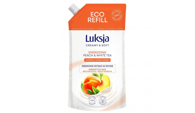 LIQUID SOAP REFILL LUKSJA PEAC&TEA 400ML