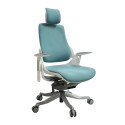 Task chair WAU teal blue/white