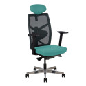 Task chair TUNE teal blue/black