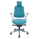 Task chair WAU teal blue/white