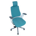 Task chair WAU teal blue/white