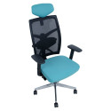 Task chair TUNE teal blue/black