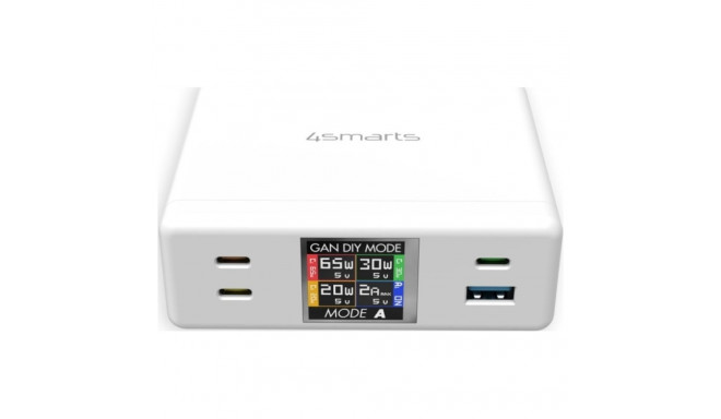 4smarts laadimisjaam 130W GaN DIYMode valge 540130