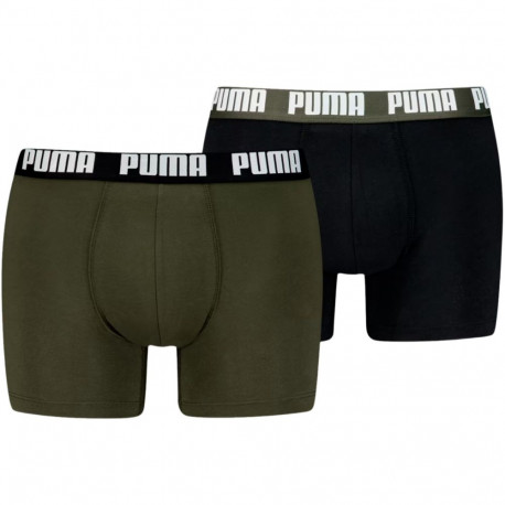 Bokserki męskie Puma Everyday Basic 2p zielone, czarne 938320 11 S