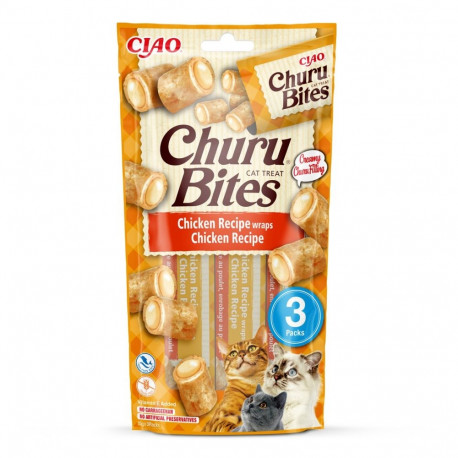 INABA Churu Bites kana retseptiga maiused kassidele 3x10 g