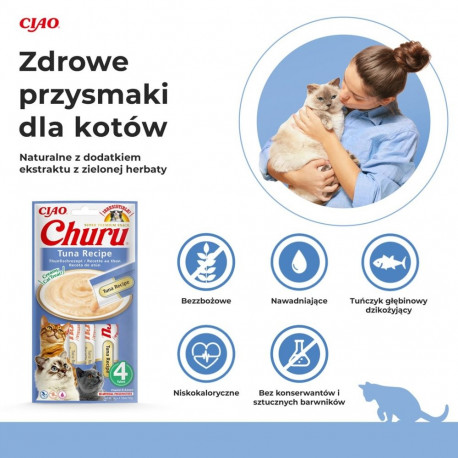 INABA kassimaiused Churu tuunikala retsept 4x14g