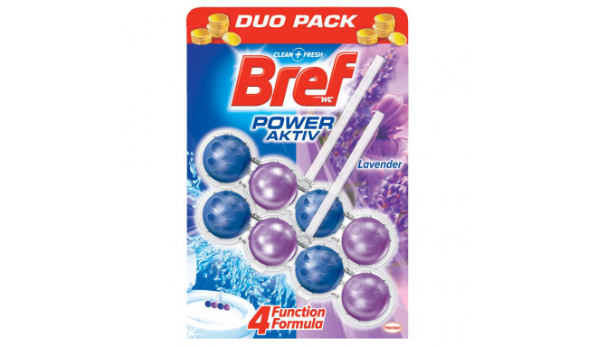 WC värskendaja BREF Power Aktiv Lavender 2x50g klambriga