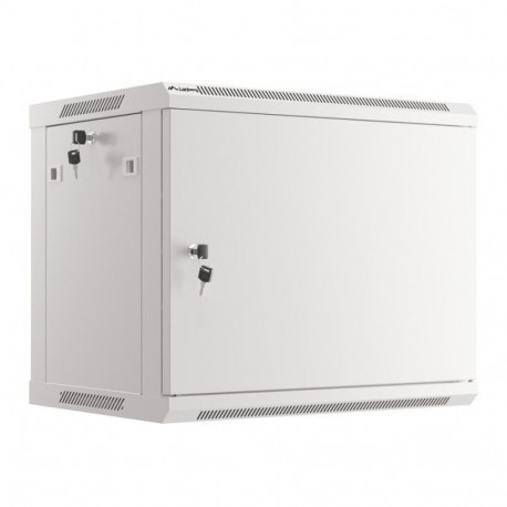 LANBERG rack-kapp 19" seinale paigaldatav 9U/600X450 (lamepakendis), metalluksega, hall