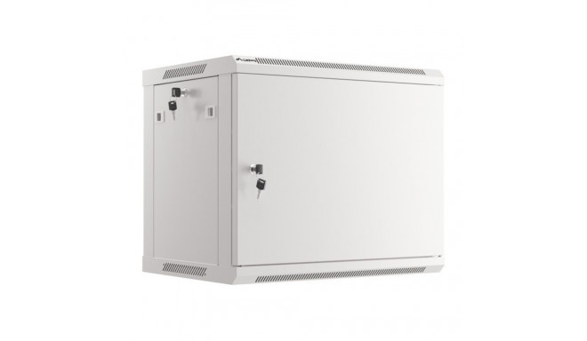 RACK CABINET 19" WALL-MOUNT 9U/600X450 FOR SELF-ASSEMBLY WITH METAL DOOR GREY LANBERG (FLAT PACK)
