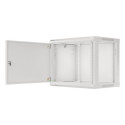 RACK CABINET 19" WALL-MOUNT 9U/600X450 FOR SELF-ASSEMBLY WITH METAL DOOR GREY LANBERG (FLAT PACK)