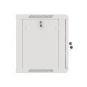 RACK CABINET 19" WALL-MOUNT 9U/600X450 FOR SELF-ASSEMBLY WITH METAL DOOR GREY LANBERG (FLAT PACK)