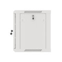 RACK CABINET 19" WALL-MOUNT 9U/600X450 FOR SELF-ASSEMBLY WITH METAL DOOR GREY LANBERG (FLAT PACK)