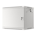 RACK CABINET 19" WALL-MOUNT 9U/600X450 FOR SELF-ASSEMBLY WITH METAL DOOR GREY LANBERG (FLAT PACK)
