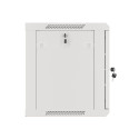 RACK CABINET 19" WALL-MOUNT 9U/600X450 FOR SELF-ASSEMBLY WITH METAL DOOR GREY LANBERG (FLAT PACK)