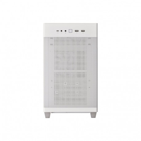 ASUS Prime AP201 MicroATX Case White Edition Tool-Free Side Panels and Quasi-Filter Mesh Panels