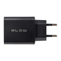 76-023# Seinakontakti laadija usb x2 + usb-c qc+pd 65w
