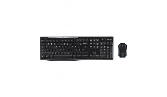 Logitech MK270 | Klaviatuuri ja Hiire Komplekt | Juhtmevaba | US | Must