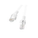 PATCHCORD CAT.6 UTP 1M WHITE FLUKE PASSED LANBERG