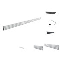 MULTIBRACKETS Pro Series Triple Screen Rail Silver