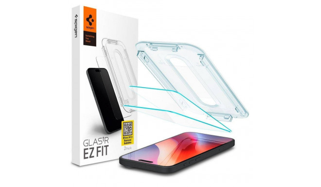 SPIGEN tempered glass GLAS.TR ”EZ FIT” 2-pack for IPHONE 16 Pro Max clear