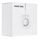 Smart Ring R11M- smart steel ring with charging box Size 7 (17.3mm), black