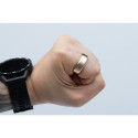 Smart Ring R11M- smart steel ring with charging box Size 7 (17.3mm), gold
