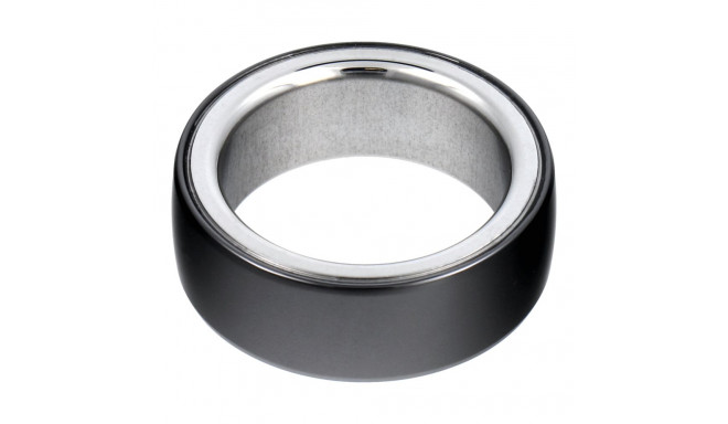 Smart Ring R8 - smart ceramic ring with charging box Size 15,4mm black