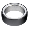 Smart Ring R8 - smart ceramic ring with charging box Size 18mm black