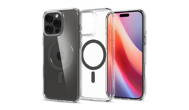 SPIGEN case ULTRA HYBRID MAG compatible with MagSafe for IPHONE 16 Pro graphite