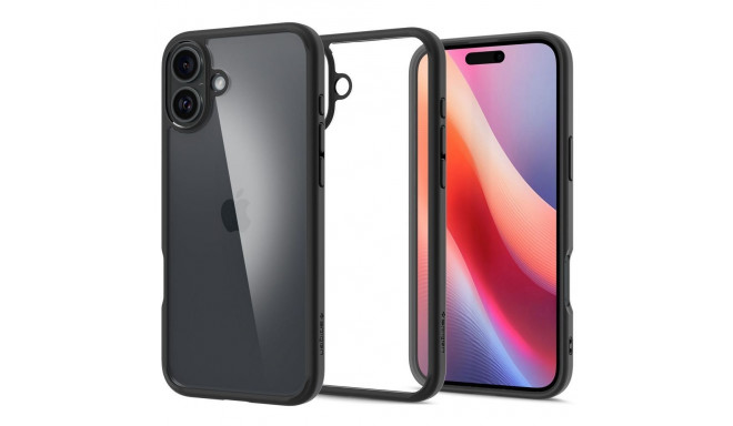 SPIGEN case ULTRA HYBRID for IPHONE 16 matte black