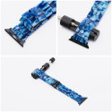 FORCELL F-DESIGN FA04 marble textured resin strap for APPLE Watch 42 / 44 / 45 / 49 mm blue