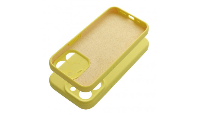 Case for iPhone 16 PRO MAX Silicone 2mm (camera protection) yellow