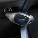Transmitter FM bluetooth + USB reader + memory card reader X5 black sliver