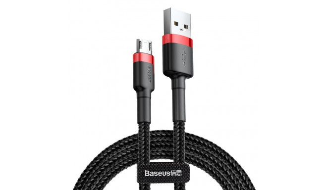 BASEUS cable USB A to Micro USB 2,4A Cafule CAMKLF-B91 1 m black red