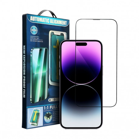 5D Full Glue Tempered Glass for iPhone XS MAX / 11 PRO MAX black with applicator
