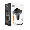 ART transmiter FM bluetooth 5.0 + USB A QC3.0 + Typ C (total 30W) FM-84B black